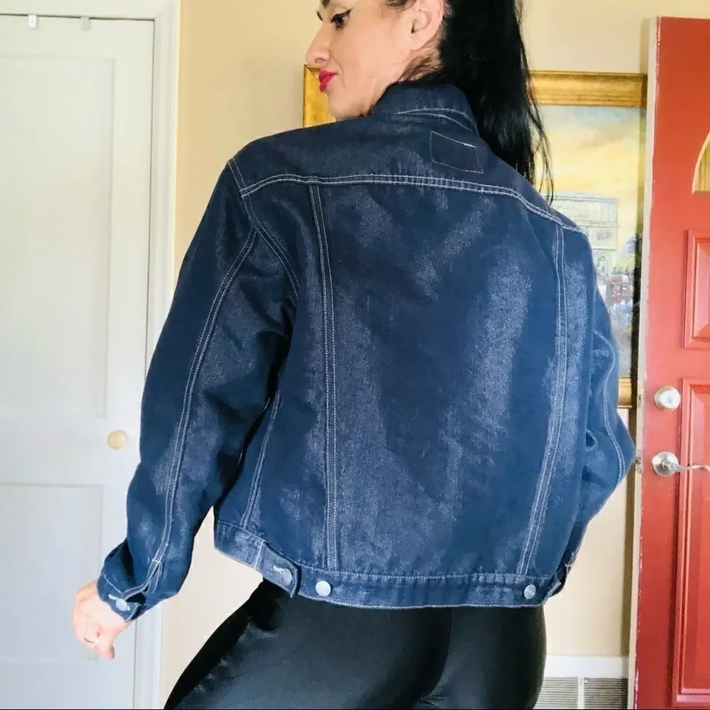 One Tough Brand denim jean jacket - Picture 2 of 6